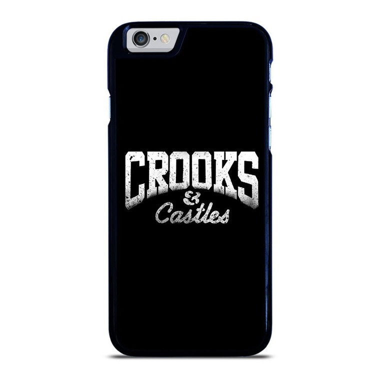CROOKS AND CASTLES LOGO BLACK iPhone 6 / 6S Case Cover