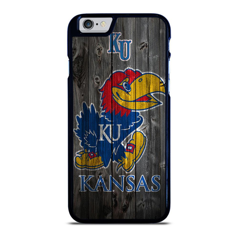 KANSAS JAYHAWKS WOODEN LOGO iPhone 6 / 6S Case Cover