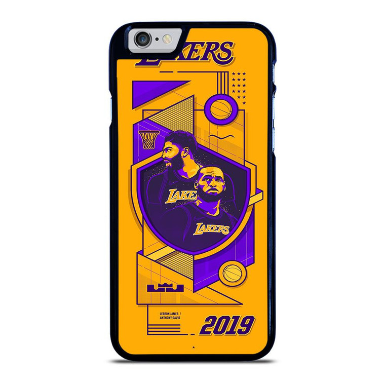 LA LAKERS LEBRON JAMES & ANTHONY DAVIS iPhone 6 / 6S Case Cover