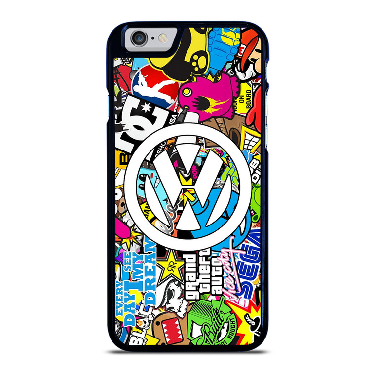 VW STICKER BOMB LOGO iPhone 6 / 6S Case Cover