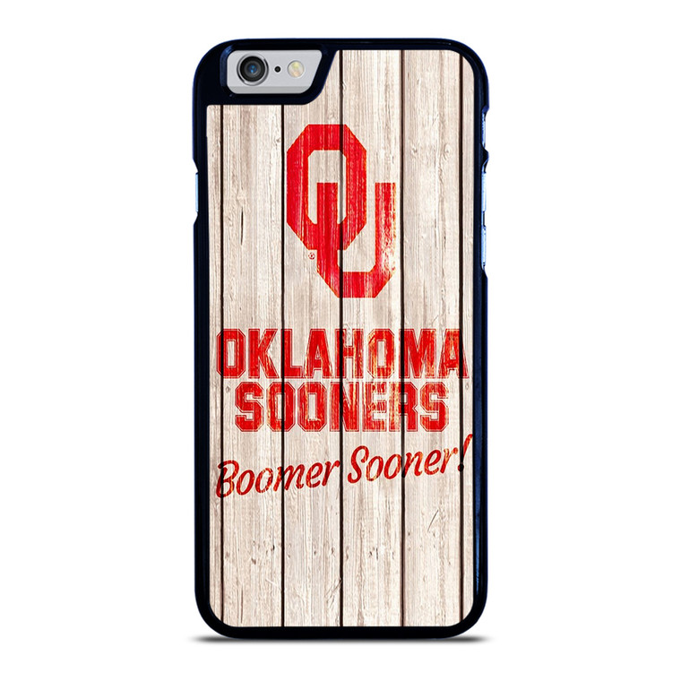 OKLAHOMA SOONERS WOODEN LOGO iPhone 6 / 6S Case Cover