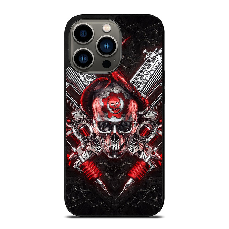 GEARS OF WAR ENGINE SKULL iPhone 13 Pro Case Cover
