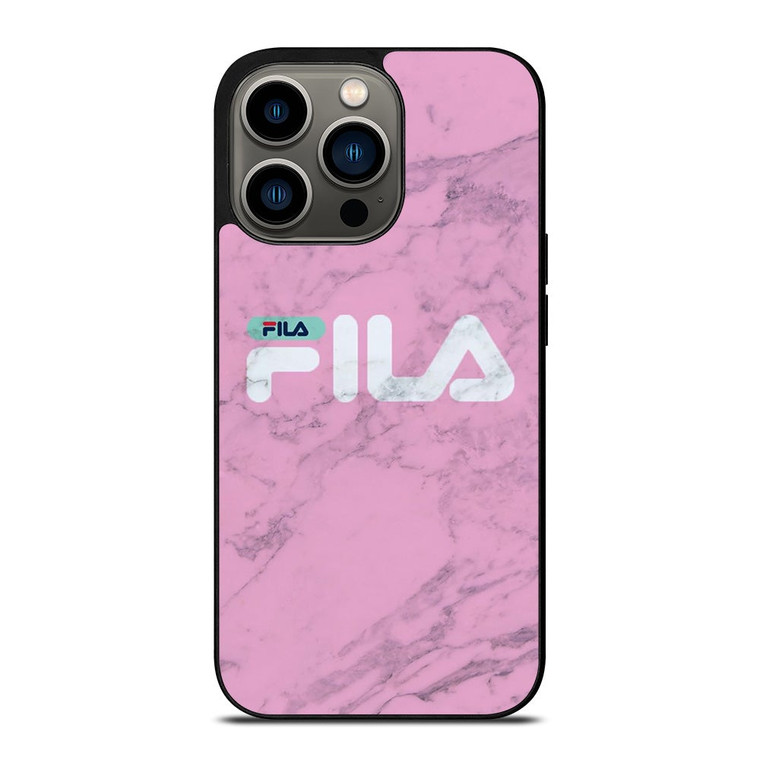 FILA SPORT PINK MARBLE LOGO iPhone 13 Pro Case Cover