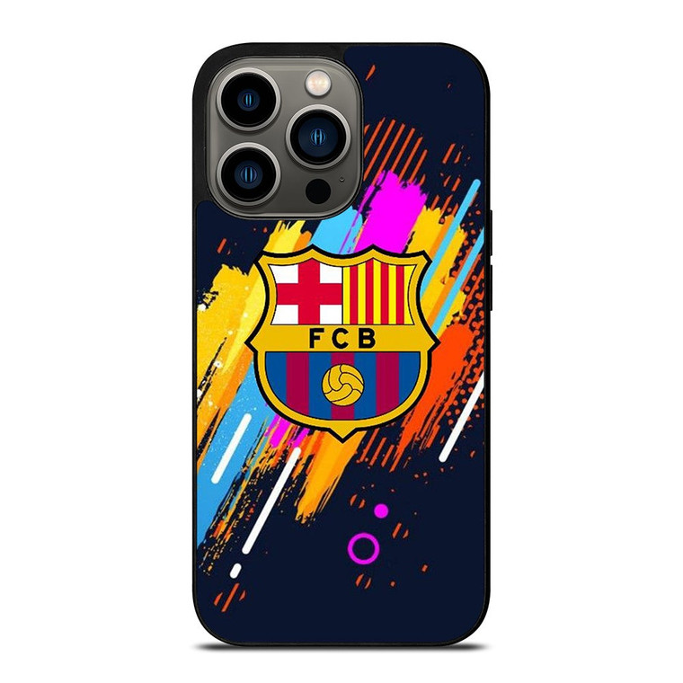 FC BARCELONA ART LOGO iPhone 13 Pro Case Cover