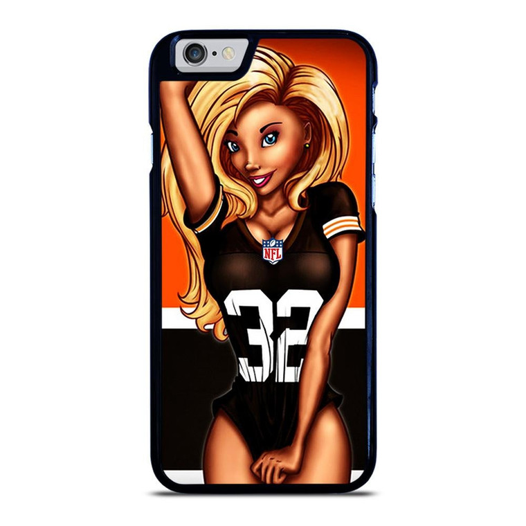 CLEVELAND BROWNS NFL CARTOON GIRL iPhone 6 / 6S Case Cover