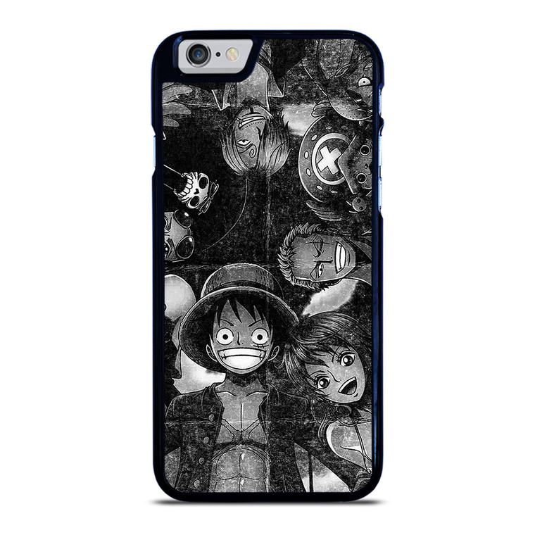 ONE PIECE BLACK WHITE GRUNGE ALL iPhone 6 / 6S Case Cover