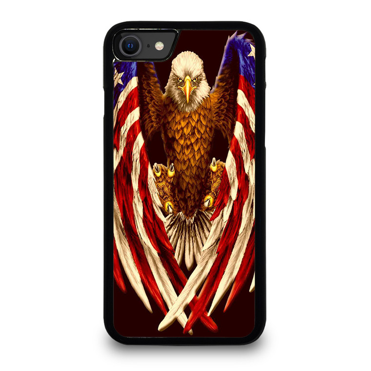 AMERICA FLAG EAGLE iPhone SE 2020 Case Cover