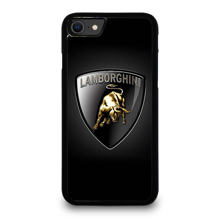 BLACK LAMBORGHINI LOGO iPhone SE 2020 Case Cover
