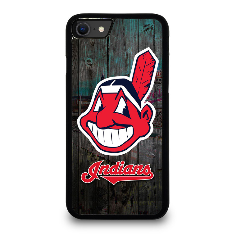 CLEVELAND INDIANS WOODEN LOGO iPhone SE 2020 Case Cover