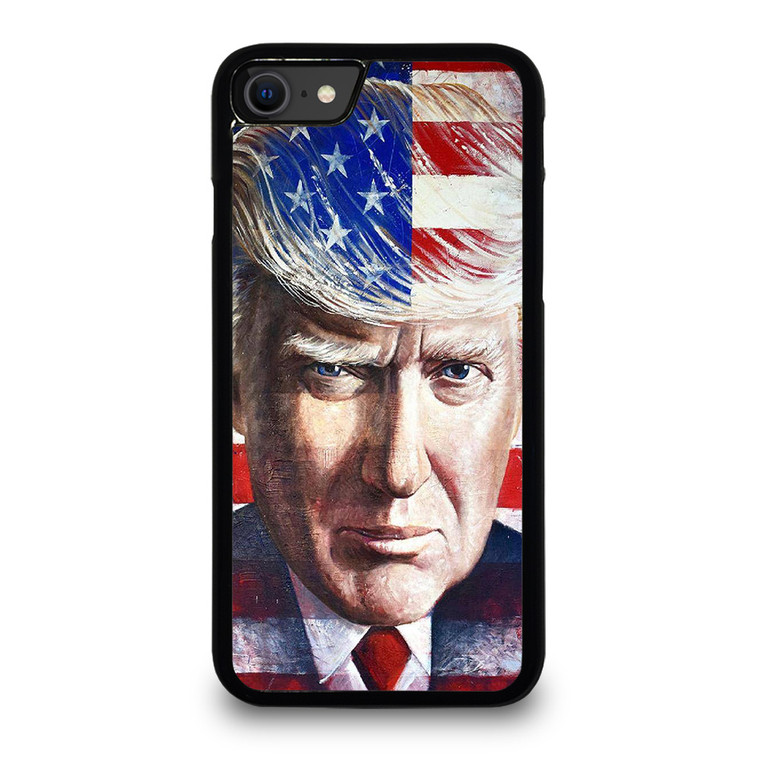 DONALD TRUMP FACE ART iPhone SE 2020 Case Cover