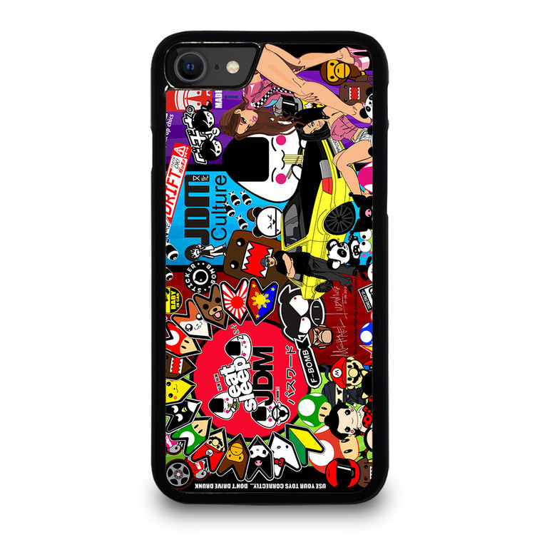 EAT SLEEP JDM COLLAGE iPhone SE 2020 Case Cover