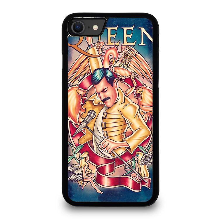 FREDDIE MERCURY QUEEN ART iPhone SE 2020 Case Cover