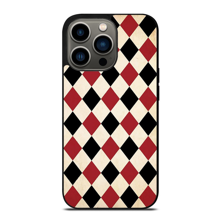 DIAMOND RED BACK PATTERN iPhone 13 Pro Case Cover