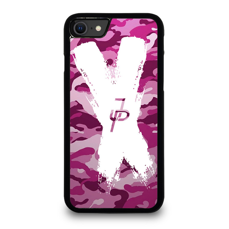 JAKE PAUL LOGO CROSS CAMO iPhone SE 2020 Case Cover