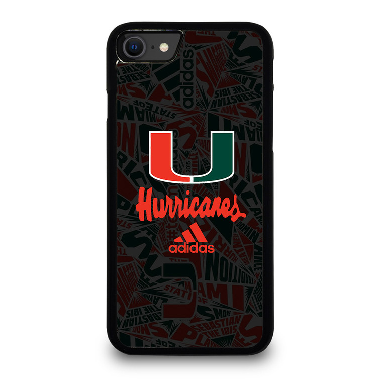 MIAMI HURRICANES UM ADIDAS iPhone SE 2020 Case Cover