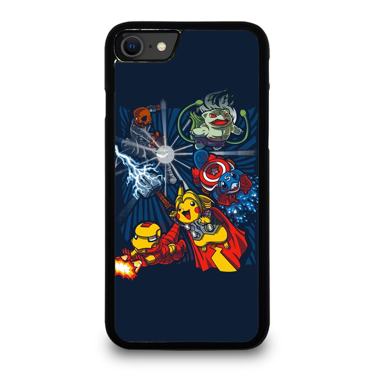 POKEMON AVENGERS CUTE iPhone SE 2020 Case Cover