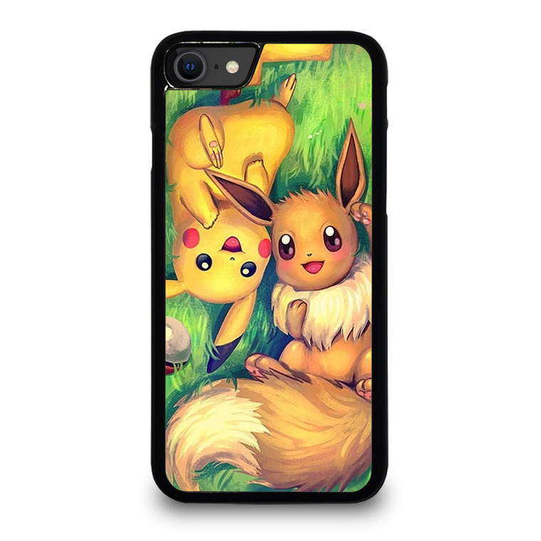 POKEMON EEVEE AND PIKACHU iPhone SE 2020 Case Cover