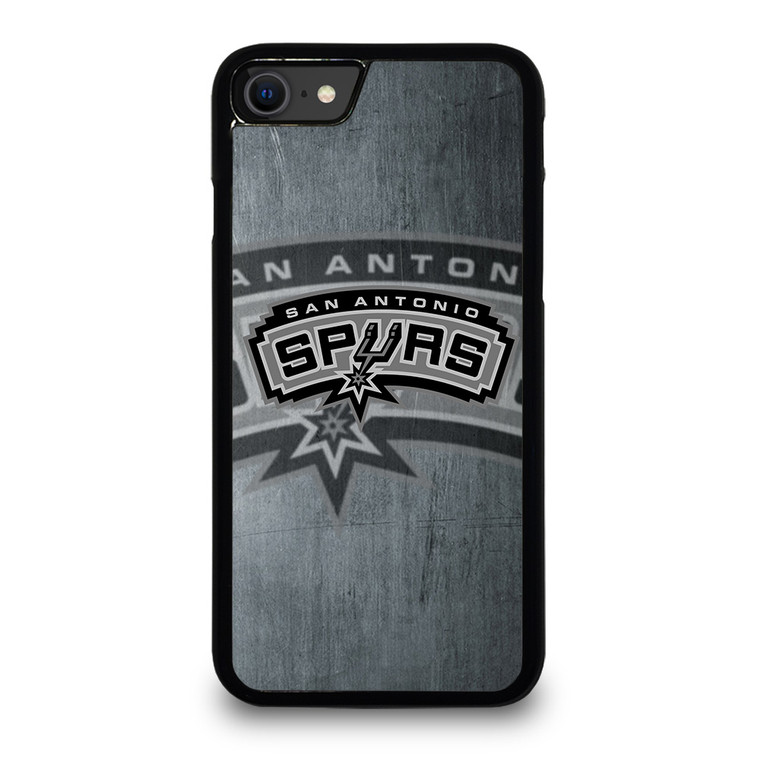 SAN ANTONIO SPURS METAL LOGO iPhone SE 2020 Case Cover