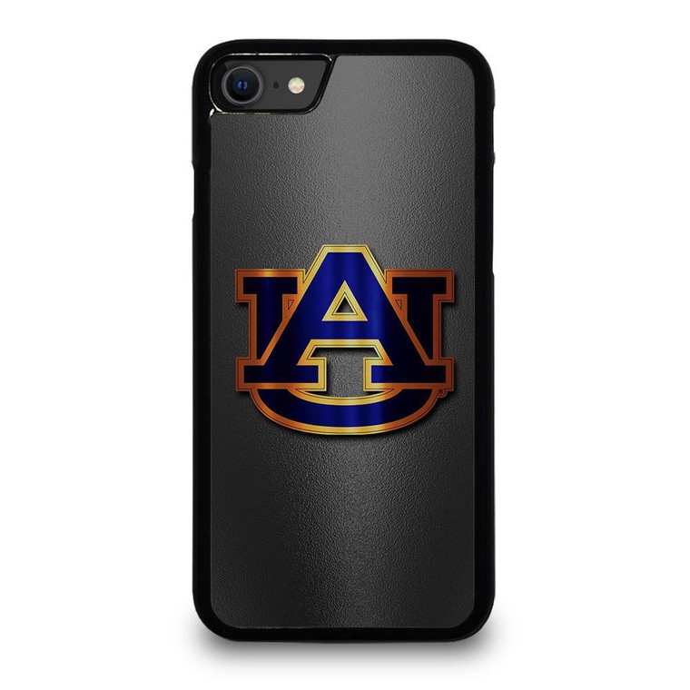 AUBURN TIGERS FOOTBALL LOGO METAL iPhone SE Case Cover iPhone SE 2020 Case Cover