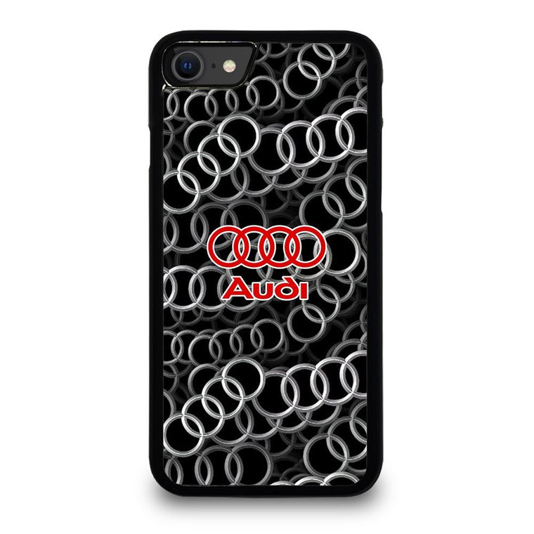 AUDI RING LOGO PATTERN iPhone SE Case Cover iPhone SE 2020 Case Cover