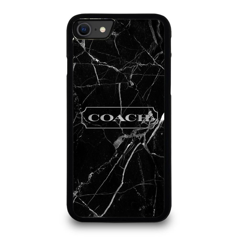 COACH NEW YORK SILVER MARBLE iPhone SE Case Cover iPhone SE 2020 Case Cover