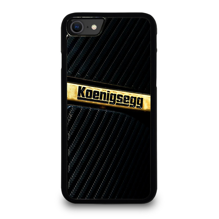 KOENIGSEGG GOLD BLACK CARBON iPhone SE Case Cover iPhone SE 2020 Case Cover