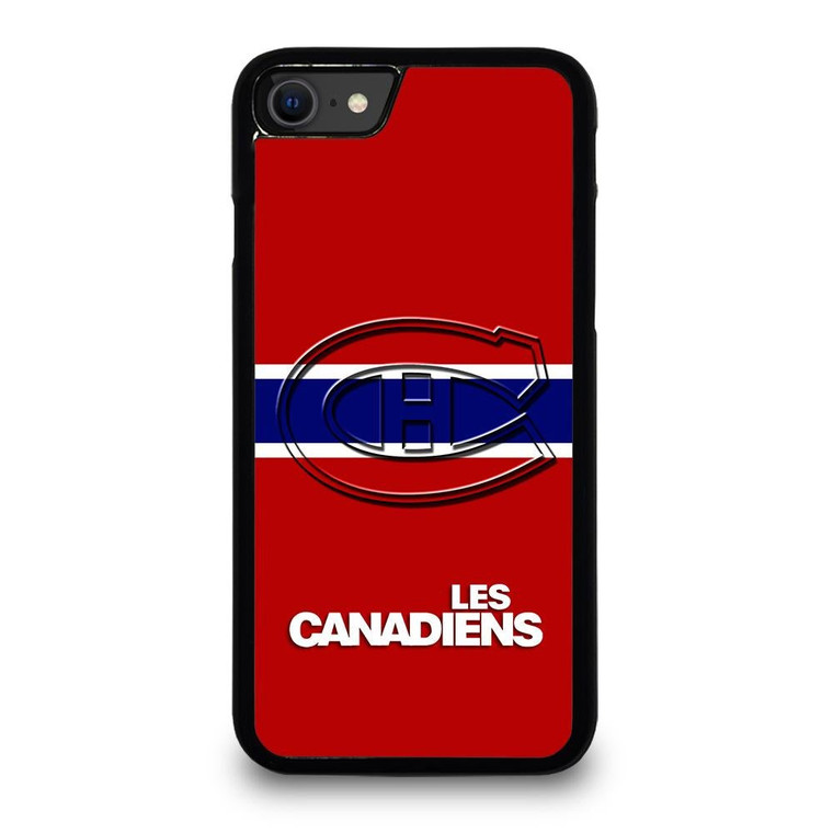 MONTREAL LES CANADIENS STRIPED LOGO iPhone SE Case Cover iPhone SE 2020 Case Cover