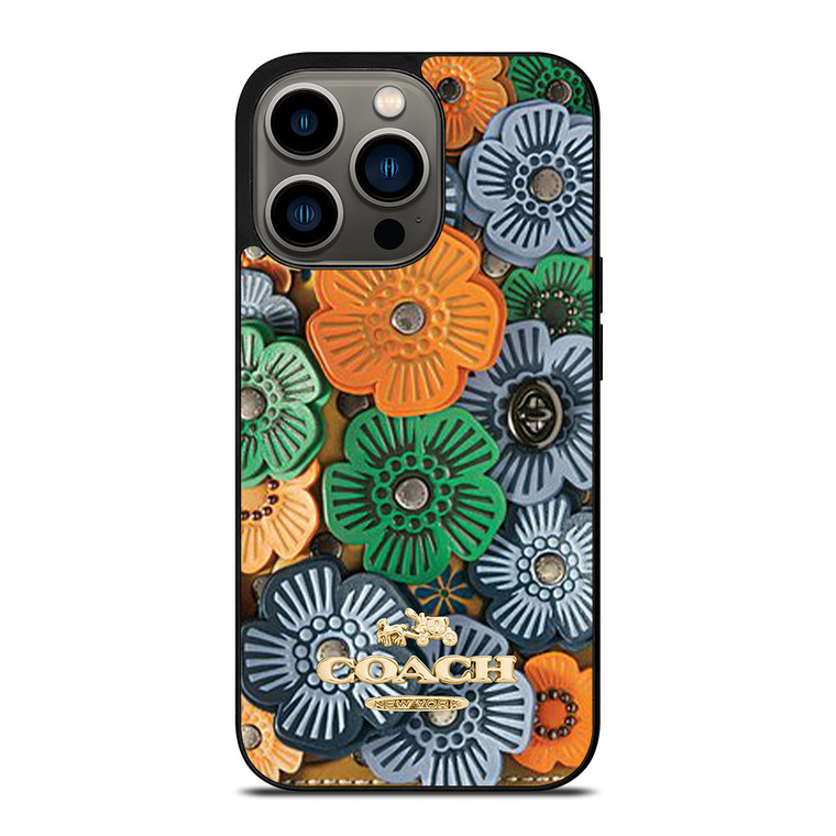 COACH NEW YORK TEA ROSE iPhone 13 Pro Case Cover