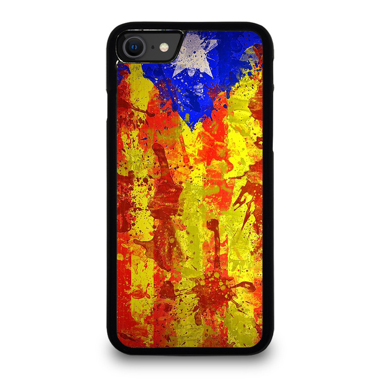 CATALONIA FLAG BRUSHES iPhone SE 2020 Case Cover