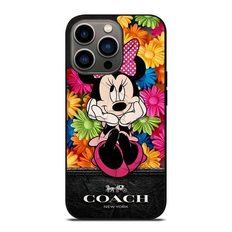 COACH MINNIE MOUSE FLOWER iPhone 13 Pro Case Cover