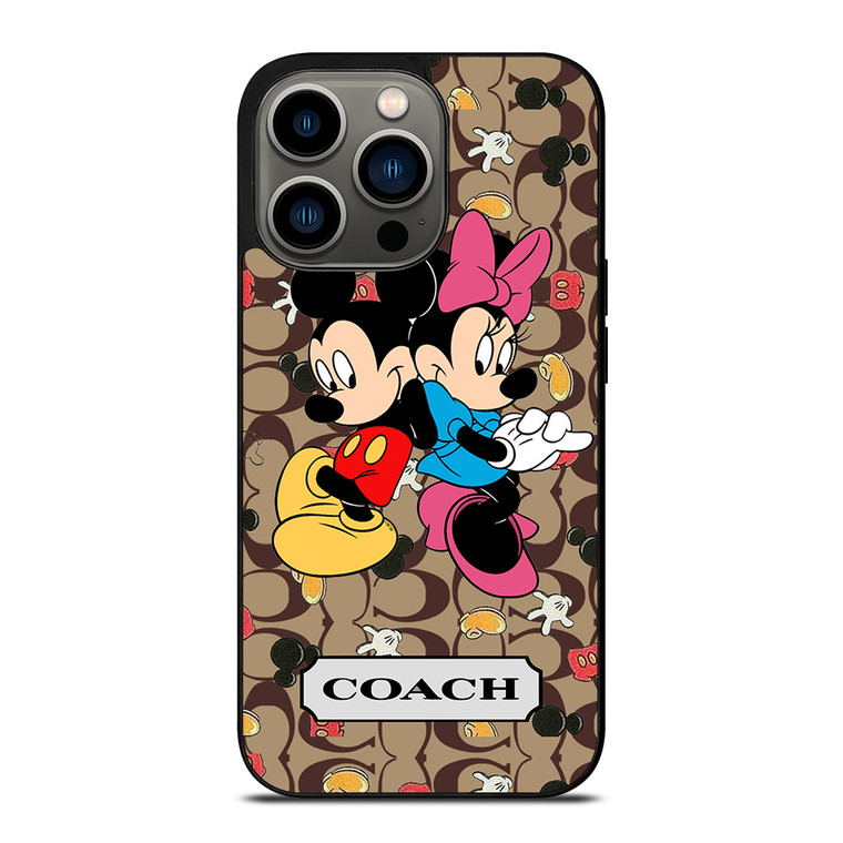 COACH MICKEY MINNIE MOUSE LOVE iPhone 13 Pro Case Cover