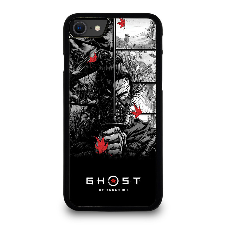 GHOST OF TSUSHIMA LOGO BLACK WHITE iPhone SE 2020 Case Cover