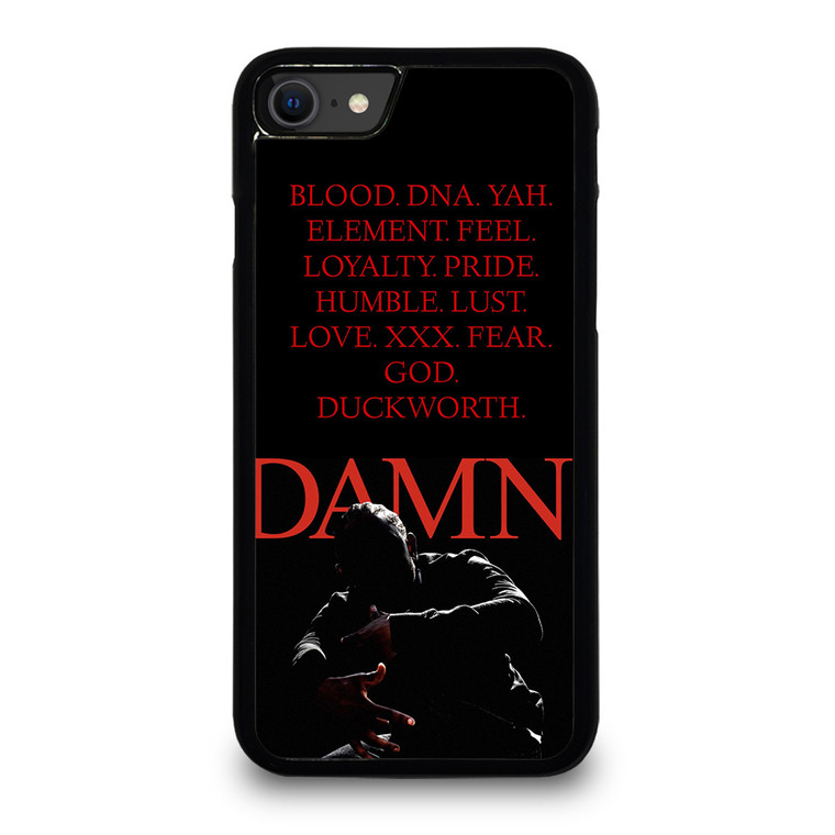 KENDRICK LAMAR DAMN QUOTES iPhone SE 2020 Case Cover