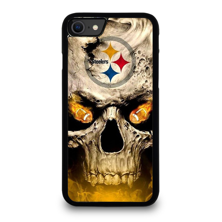 PITTSBURGH STEELERS FOOTBALL SKULL iPhone SE 2020 Case Cover
