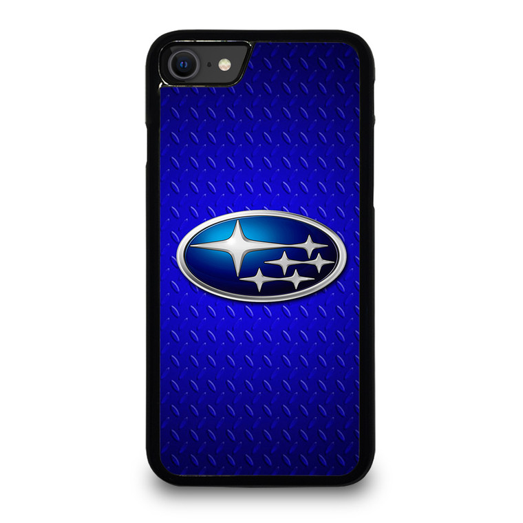SUBARU BLUE METAL LOGO iPhone SE 2020 Case Cover