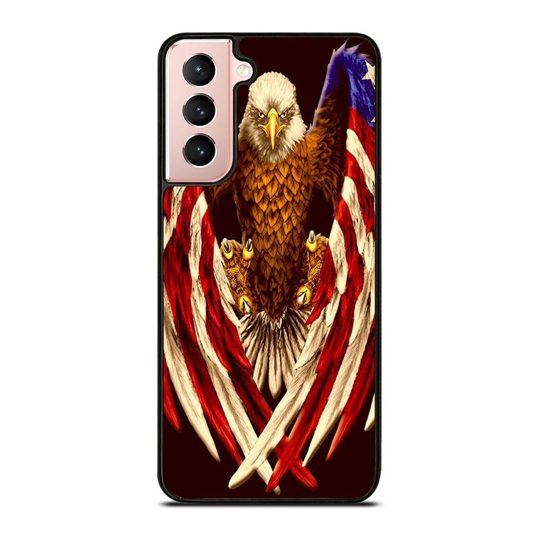 AMERICA FLAG EAGLE Samsung Galaxy S21 Case Cover