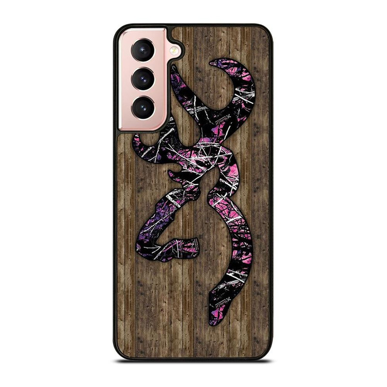 CAMO BROWNING PINK WOOD Samsung Galaxy S21 Case Cover