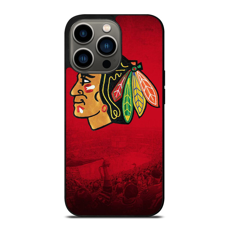 CHICAGO BLACKHAWKS NHL ICON iPhone 13 Pro Case Cover