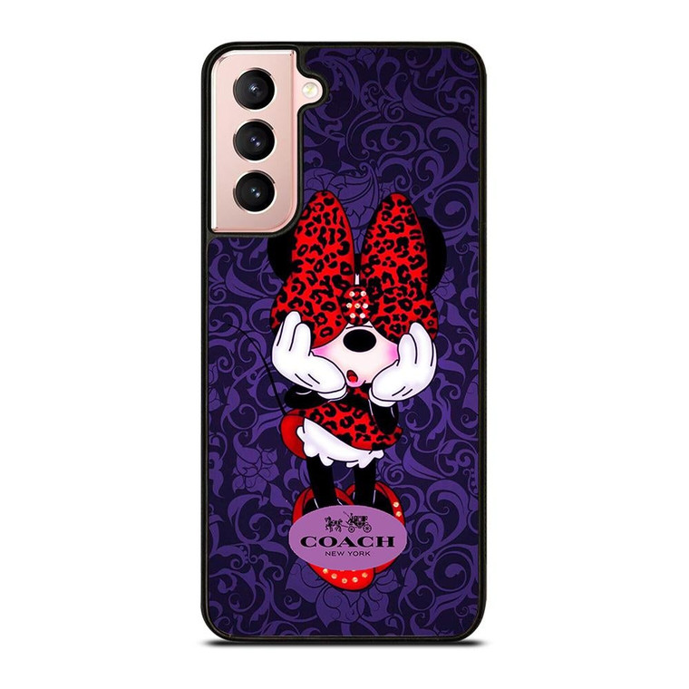 COACH MINNIE MOUSE PURPLE Samsung Galaxy S21 Case Cover