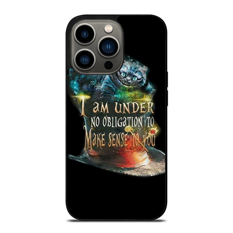 CHESHIRE CAT QUOTE ALICE IN WONDERLAND iPhone 13 Pro Case Cover