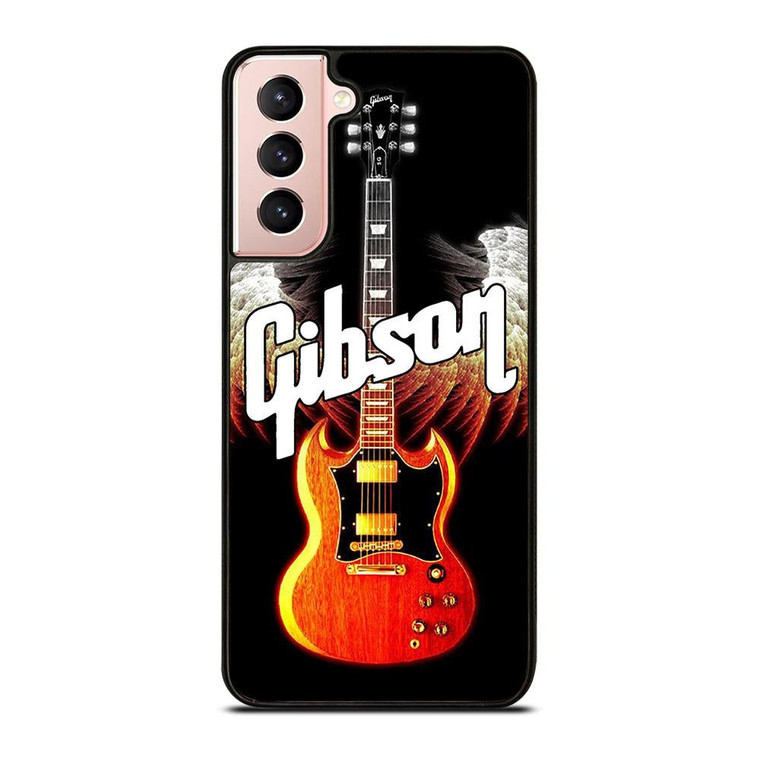 GIBSON GUITAR WINGS LOGO Samsung Galaxy S21 Case Cover