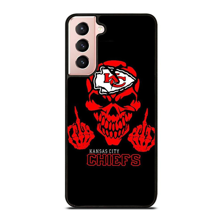 KANSAS CITY CHIEFS SKUL LOGO Samsung Galaxy S21 Case Cover