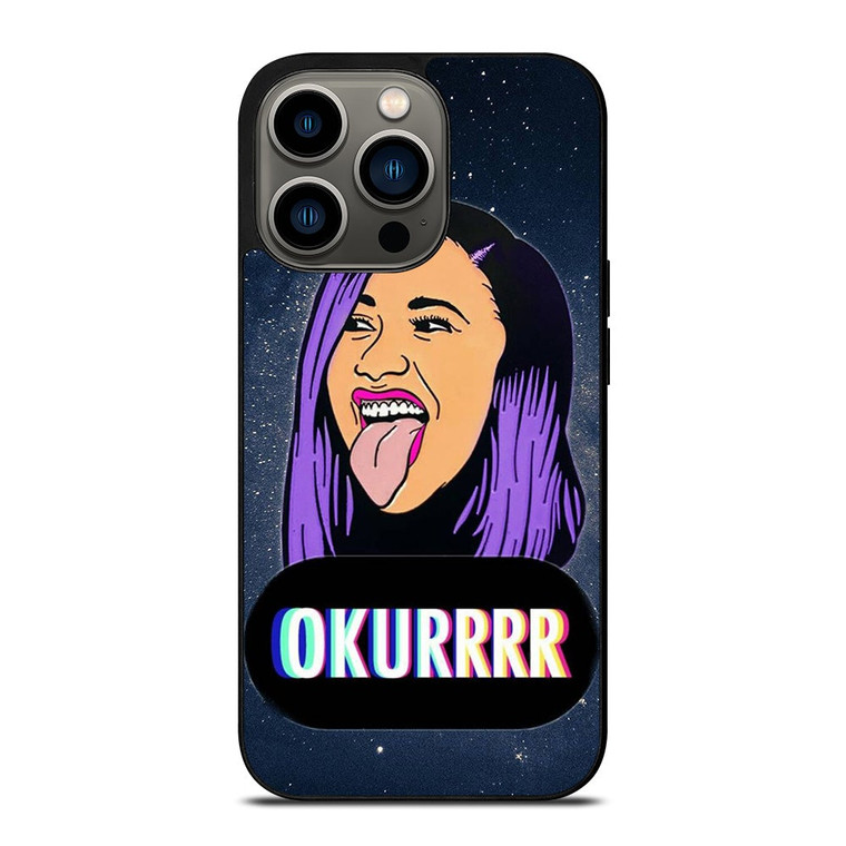CARDI B FACE CARTOON iPhone 13 Pro Case Cover