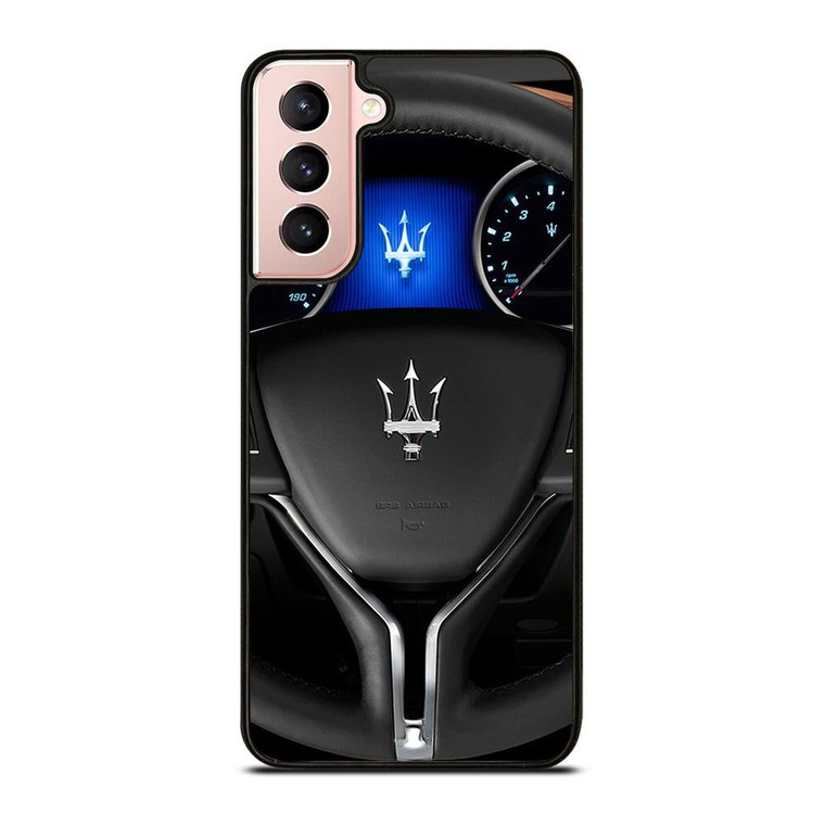 MASERATI STEERING WHEEL LOGO Samsung Galaxy S21 Case Cover