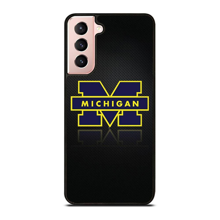 MICHIGAN WOLVERINES METAL LOGO Samsung Galaxy S21 Case Cover