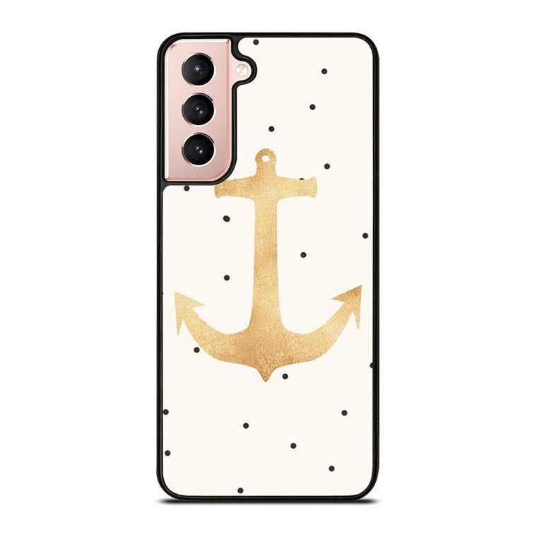 NAUTICAL ANCHOR POLKADOT Samsung Galaxy S21 Case Cover