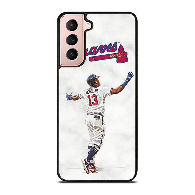 RONALD ACUNA JR MARBLE ATLANTA BRAVES Samsung Galaxy S21 Case Cover