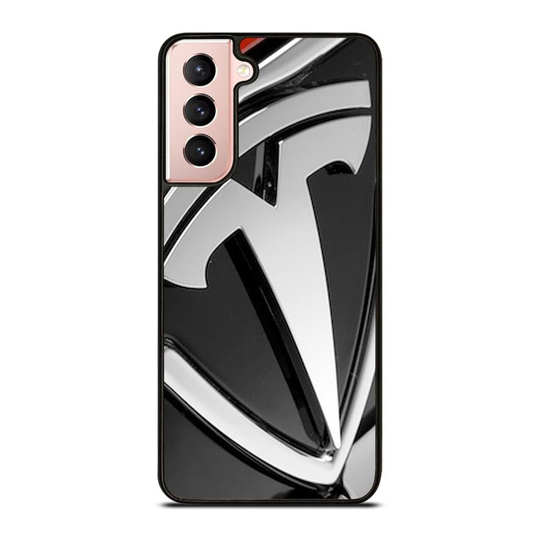 TESLA MOTOR EMBLEM LOGO Samsung Galaxy S21 Case Cover