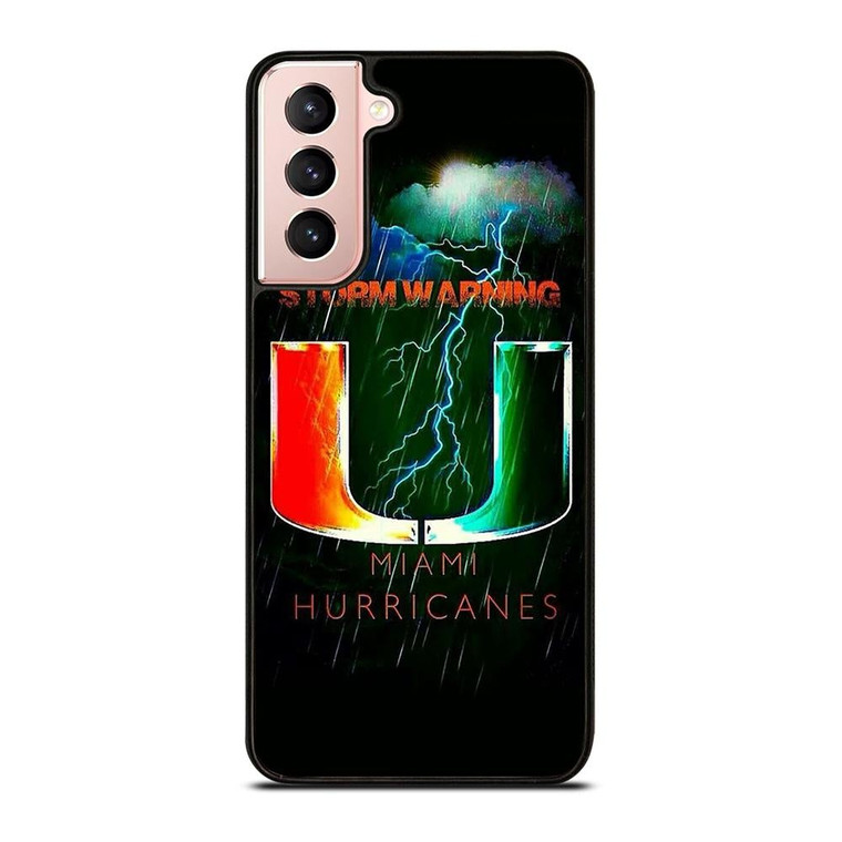 UM MIAMI HURRICANES NFL Samsung Galaxy S21 Case Cover