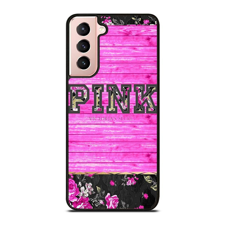 VICTORIA'S SECRET PINK FLORAL Samsung Galaxy S21 Case Cover